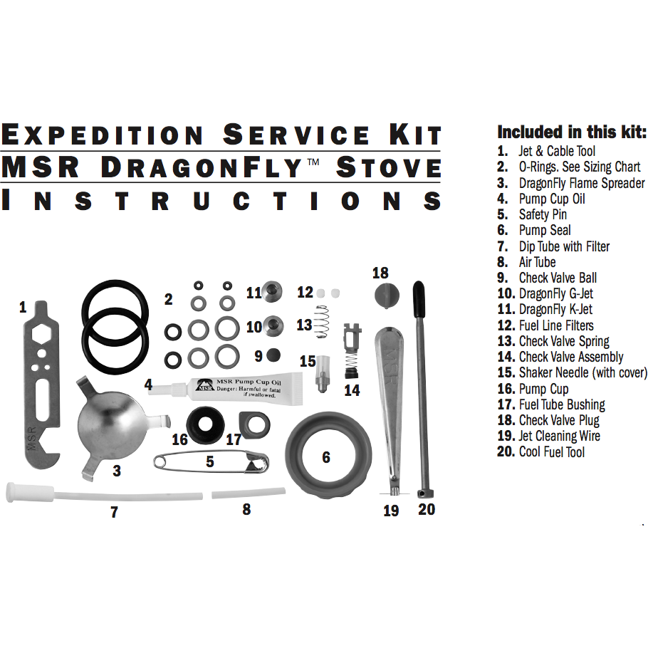 Expedition Service Kit - ערכת חלפים ותחזוקה לבנזיניות