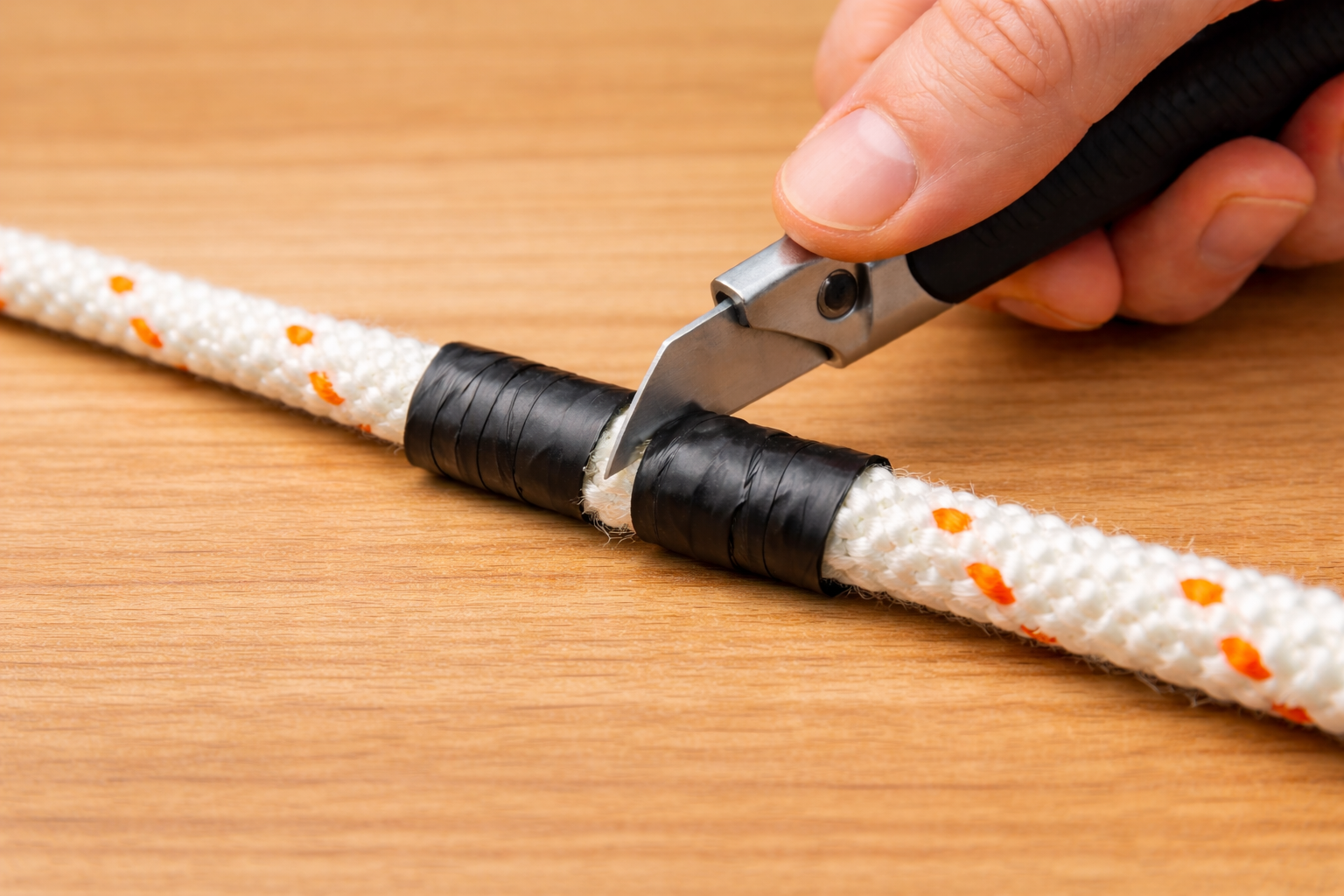 מדריך: חיתוך חבל בבית עם איזולירבנד וסכין