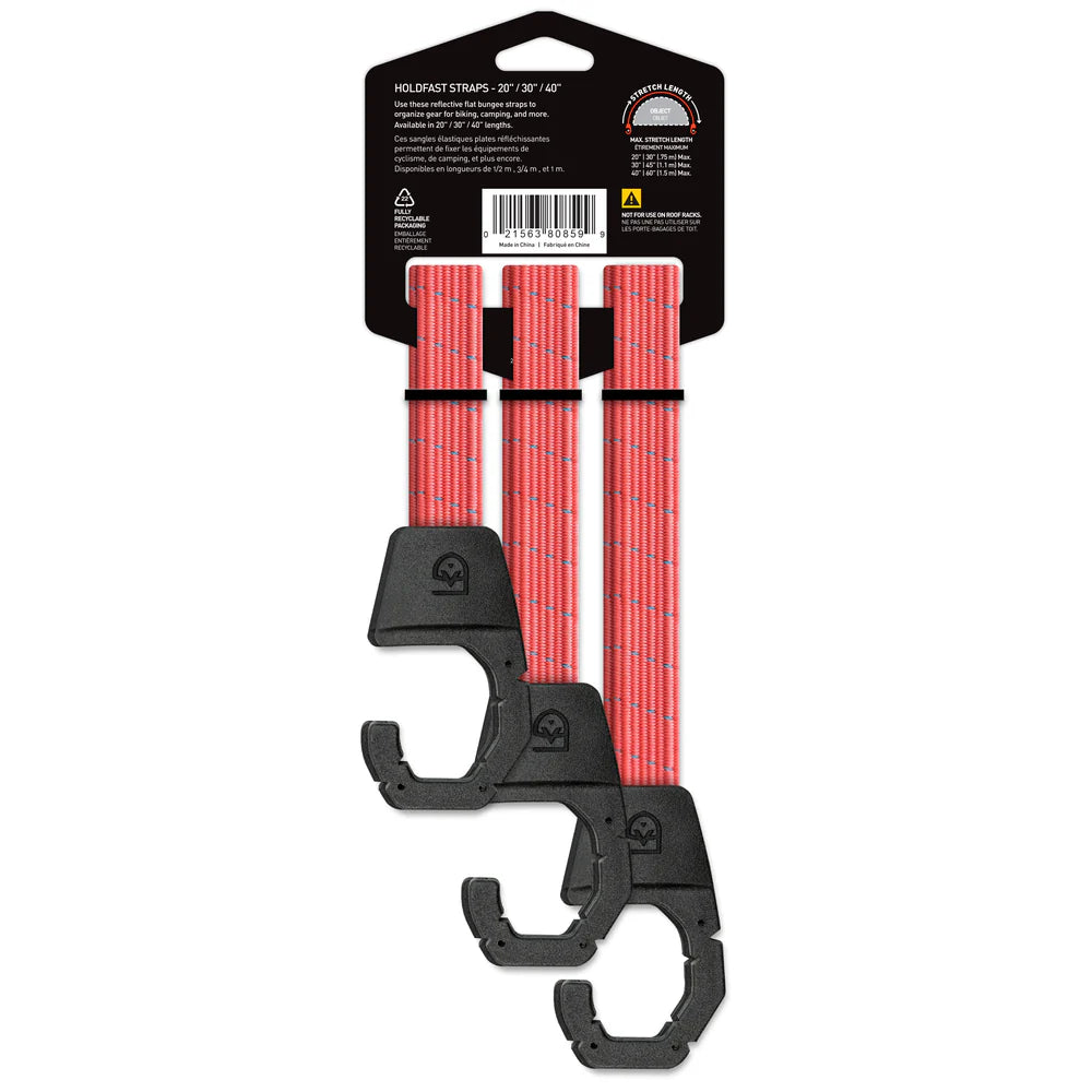 HoldFast Straps – רצועות באנג'י אלסטיות עם ווי פלדה לקשירה ואבטוח ציוד