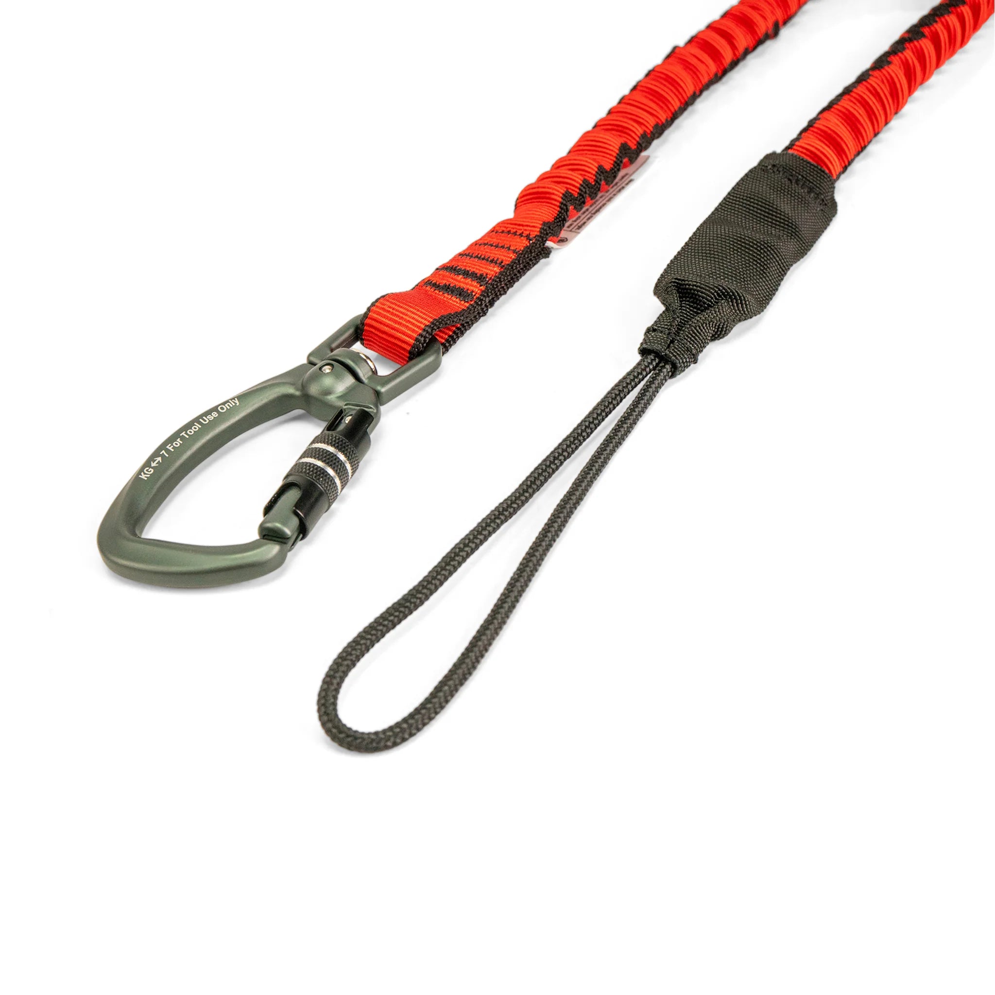 Bungee Tether - רצועת אבטחת כלים גמישה עם טבעת סוויבל עד 7ק"ג