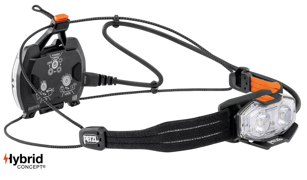 NAO® LT פנס ראש קל ונטען עם תאורה אדומה אחורית – 600 לומן