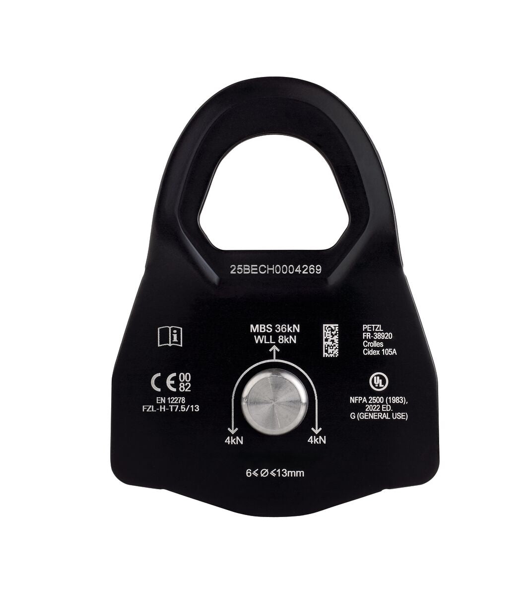 MINDER L1 - גלגלת פרוסיק בעלת חוזק גבוה ויעילות גבוהה מאוד