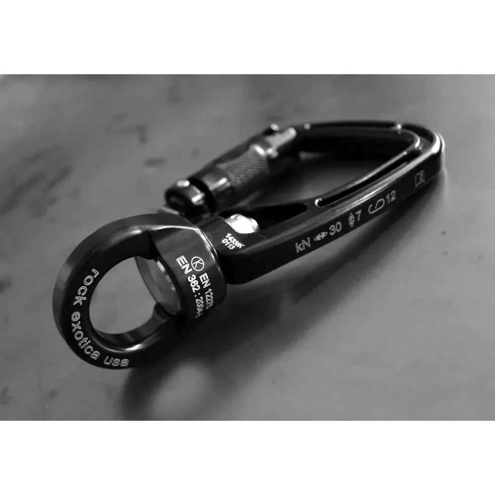 SwivaEye Auto-Lock Carabiner - טבעת עם נעילה משולשת משולבת סוויבל