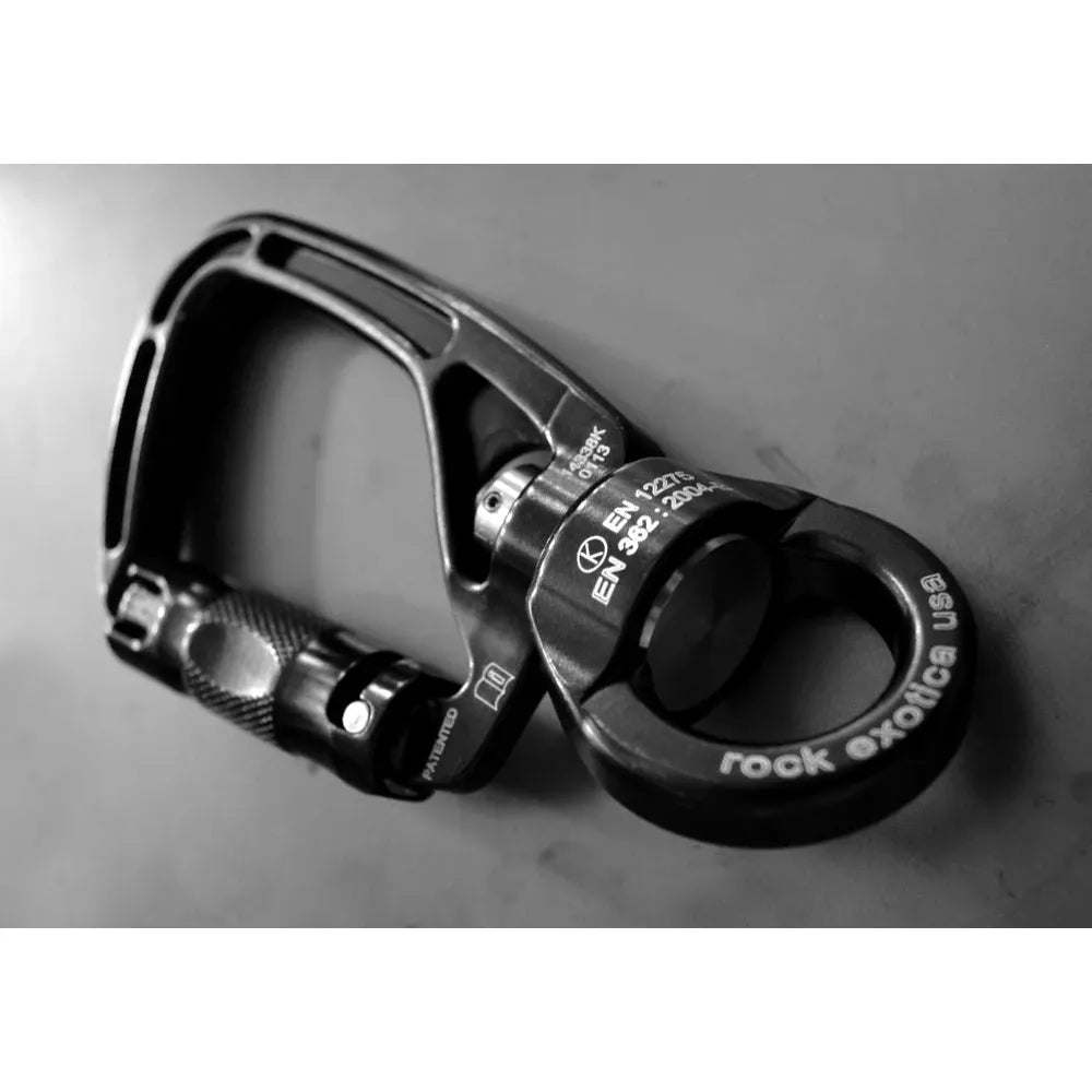 SwivaEye Auto-Lock Carabiner - טבעת עם נעילה משולשת משולבת סוויבל