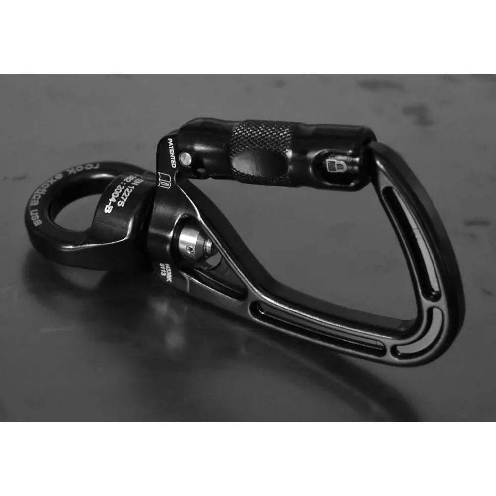 SwivaEye Auto-Lock Carabiner - טבעת עם נעילה משולשת משולבת סוויבל