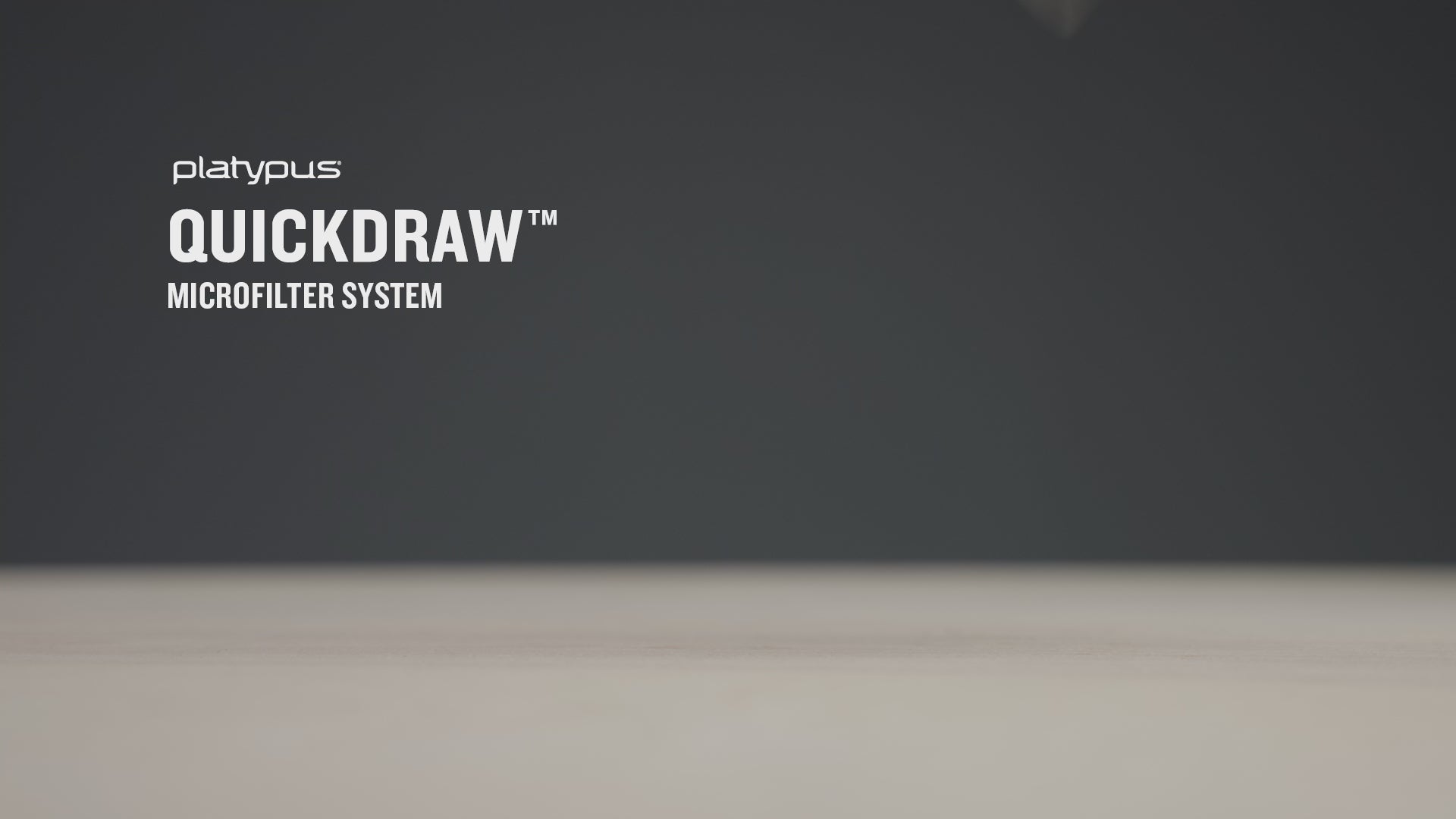 QuickDraw™ Microfilter System - מערכת טיהור מים החדשה