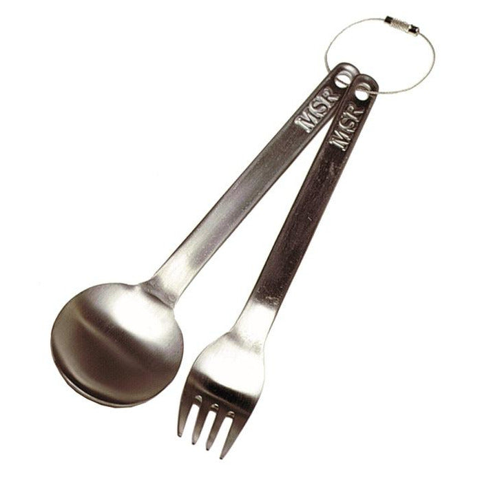Titan™ Fork and Spoon - סט מזלג וכף מטיטאניום